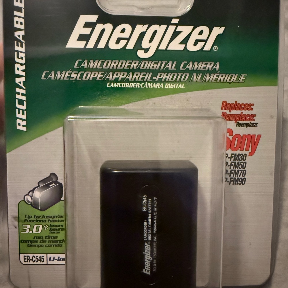 ENERGIZER Rechargeable Battery ER-C545 For SONY Camcorder & Digital Camera